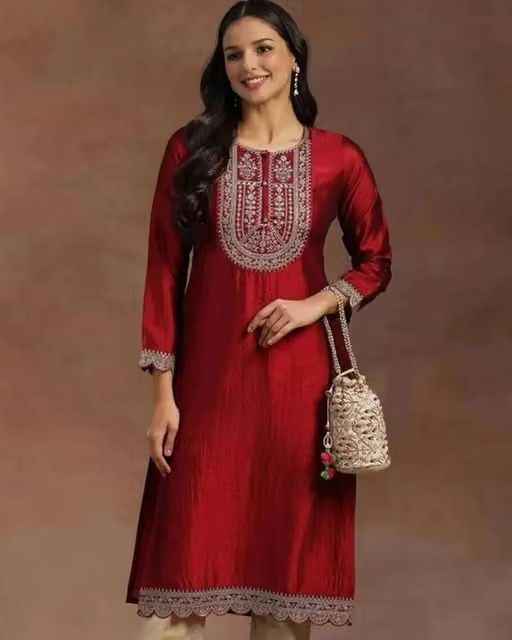 Chitrarekha Embroidered Refined Kurti