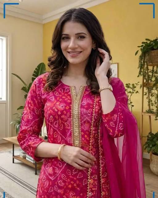 Ethnic Bandhani Cotton Kurta Set - Ethniks