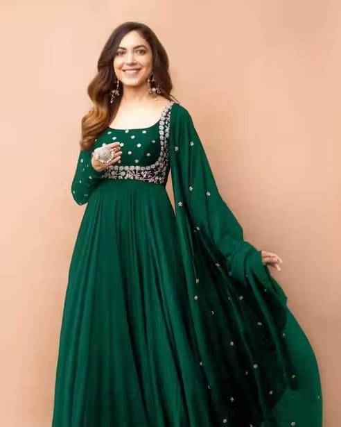 Anarkali Gown with Dupatta - Ethniks