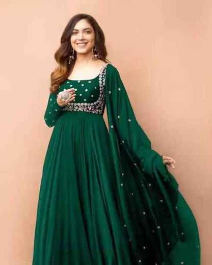 Anarkali Gown with Dupatta - Ethniks