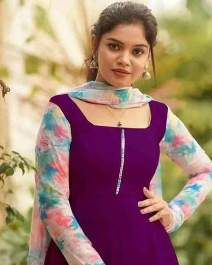 Georgette Kurti Set - Ethniks