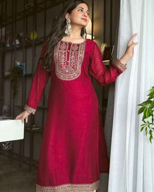 Chitrarekha Embroidered Refined Kurti