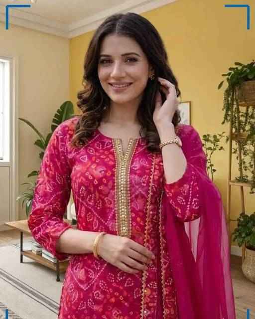 Ethnic Bandhani Cotton Kurta Set - Ethniks